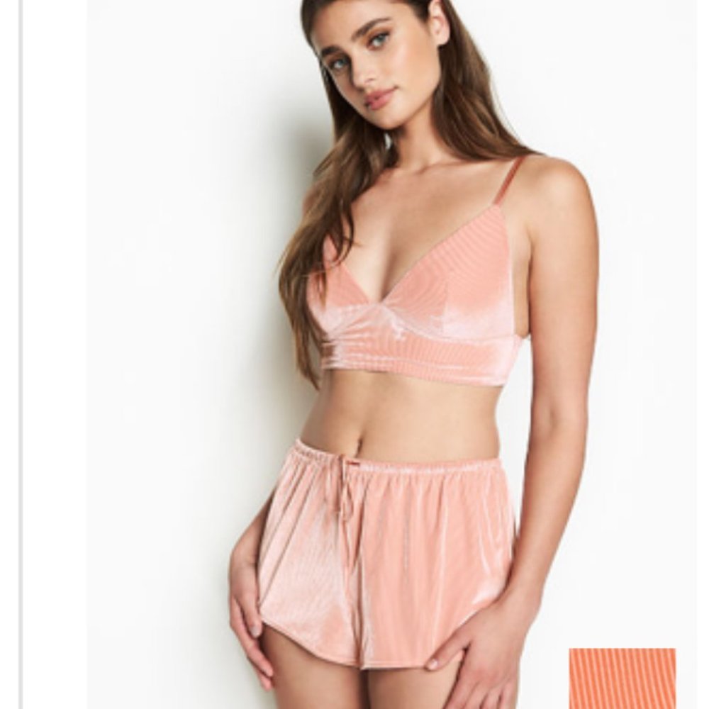 New VS Velvet Cami & Short Set
